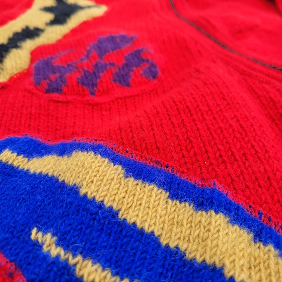 Vintage 90s snowy peak new zealand cardigan sweater women's medium - Picture 6 of 14